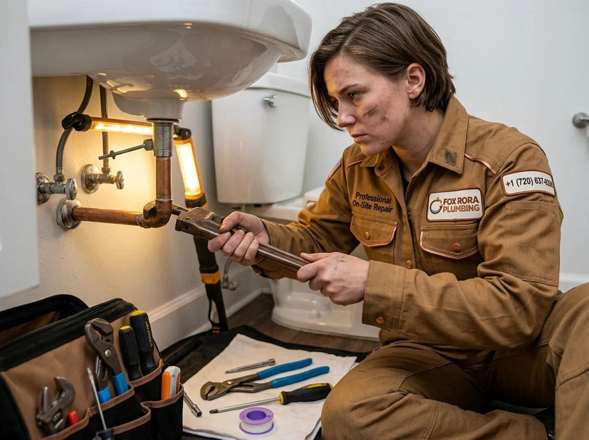 Professional On-Site Sink Repair by Licensed Fox Rora Plumbing Technician in Aurora CO